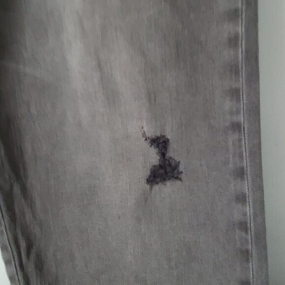 Anthropologie Pilcro The Borrowed Boyfriend Jeans Sz 32 Gray Distressed NWOT - Picture 9 of 14